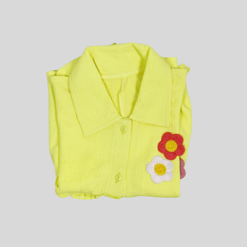 Baby Girls Sunshine Flutter Sleeve Tunic Top Alternate View