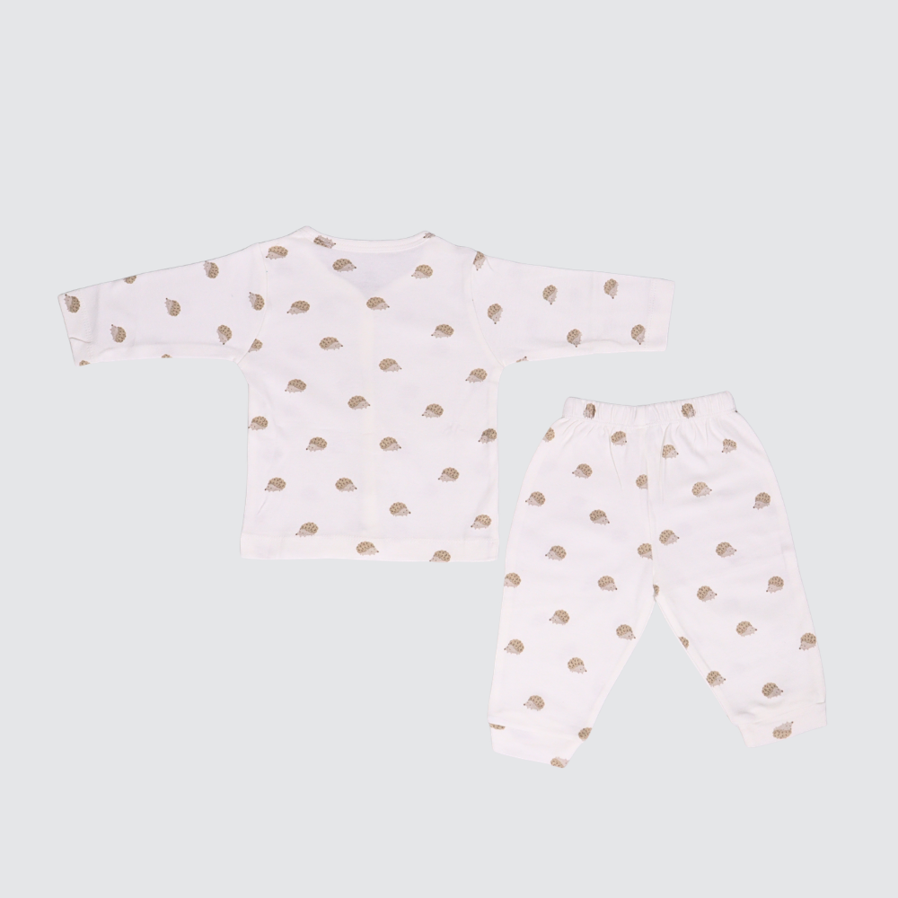 Baby Ditsy Floral Snap-Front Short-Sleeve Pajama & Lounge Set