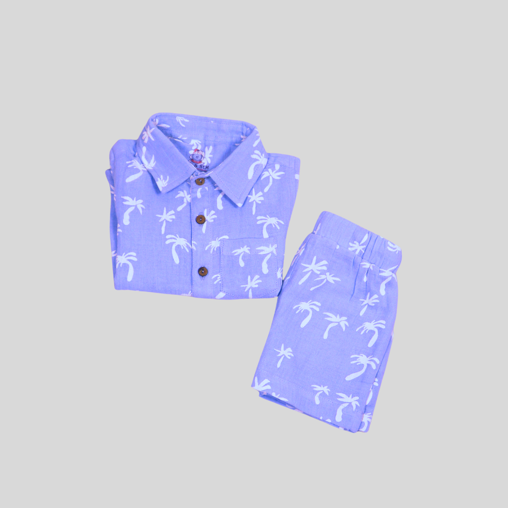 Boys Tropical Breeze Shirt & Shorts Set